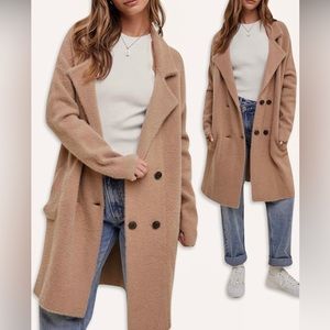 Wishlist Brushed Double Breasted Coat